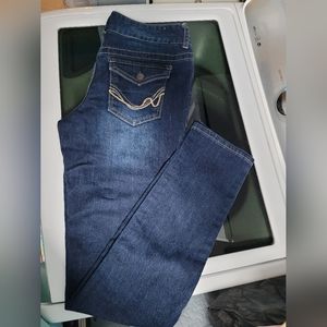 Womens Rue 21 3/4 Long mid-rise skinny jeans